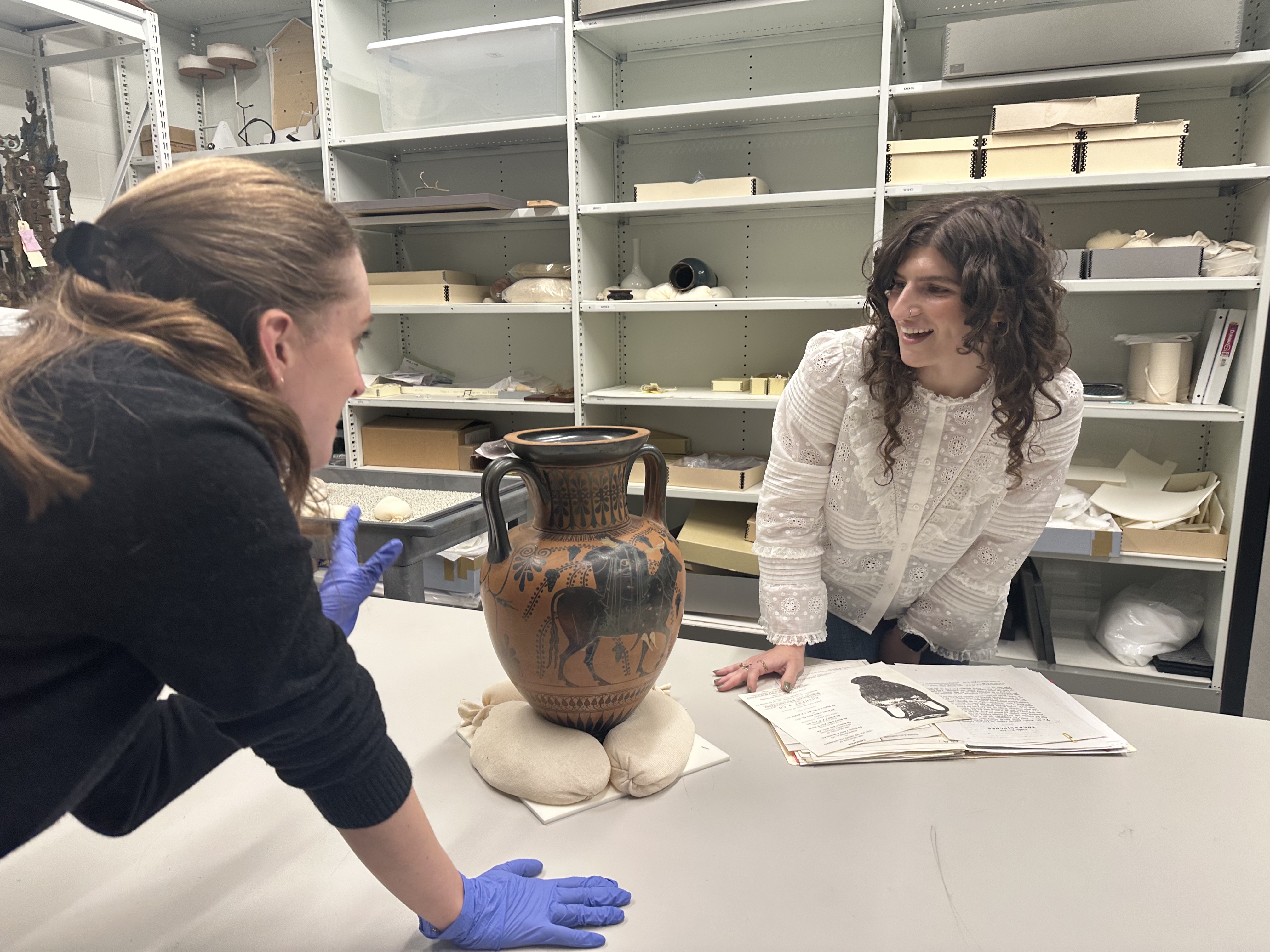 Braun and Nasher curator Katherine Werwie.