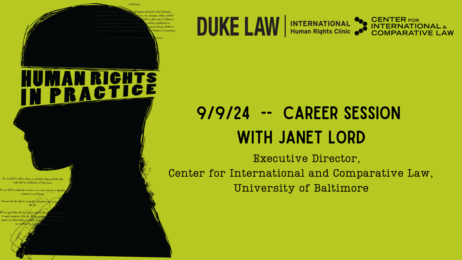 Janet Lord Career Session poster