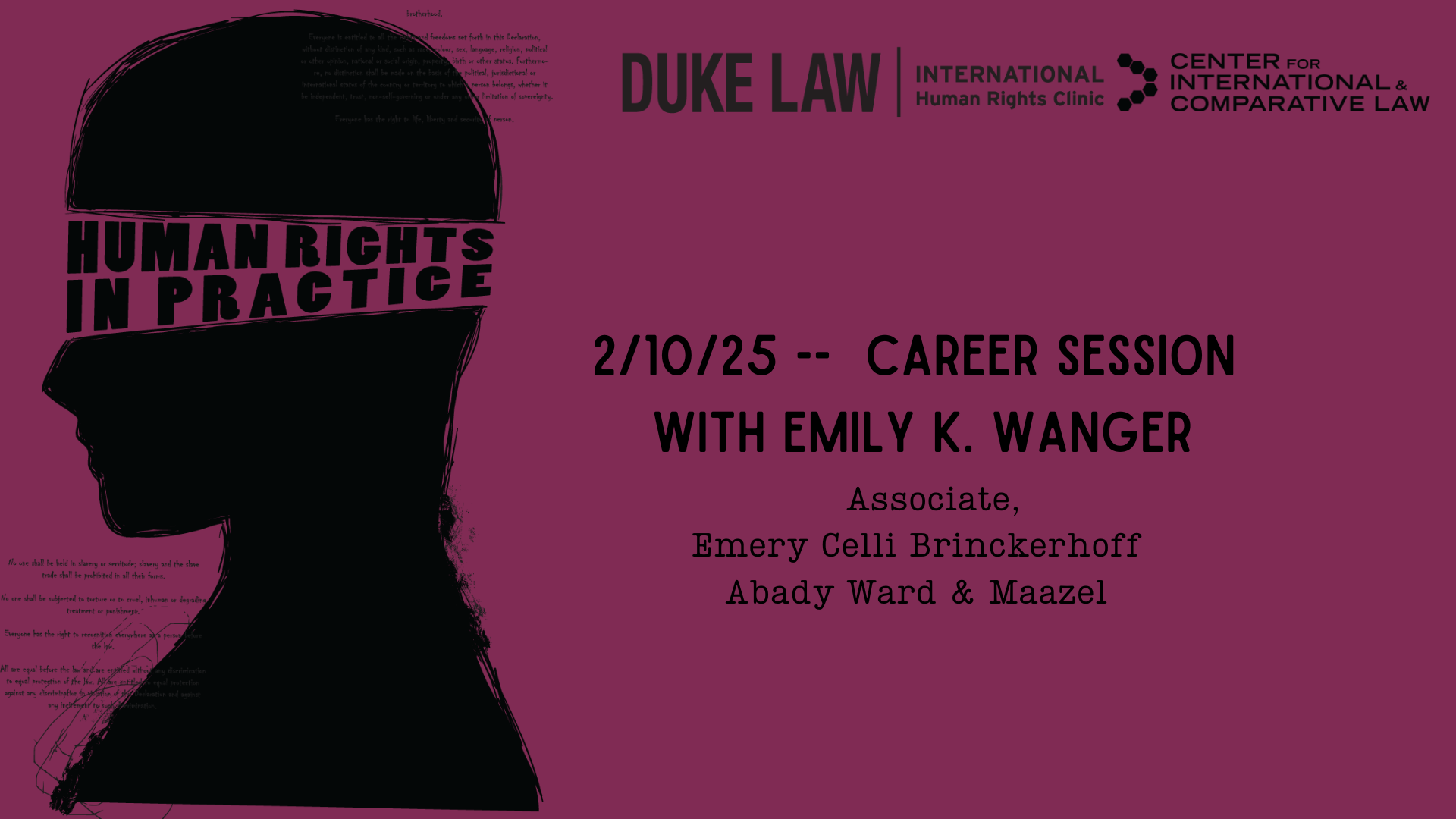 Career Session with Emily Wanger