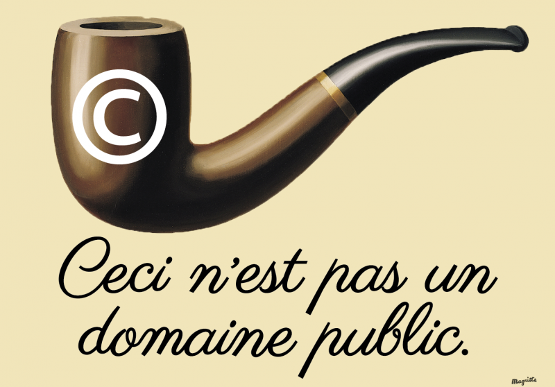 Rene Magritte, Ceci n'est pas un domaine public