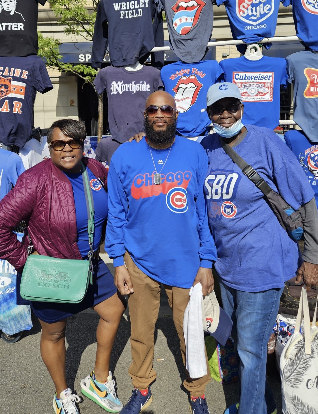 Elsworth Smith and family enjoy a Chicago Cubs outing