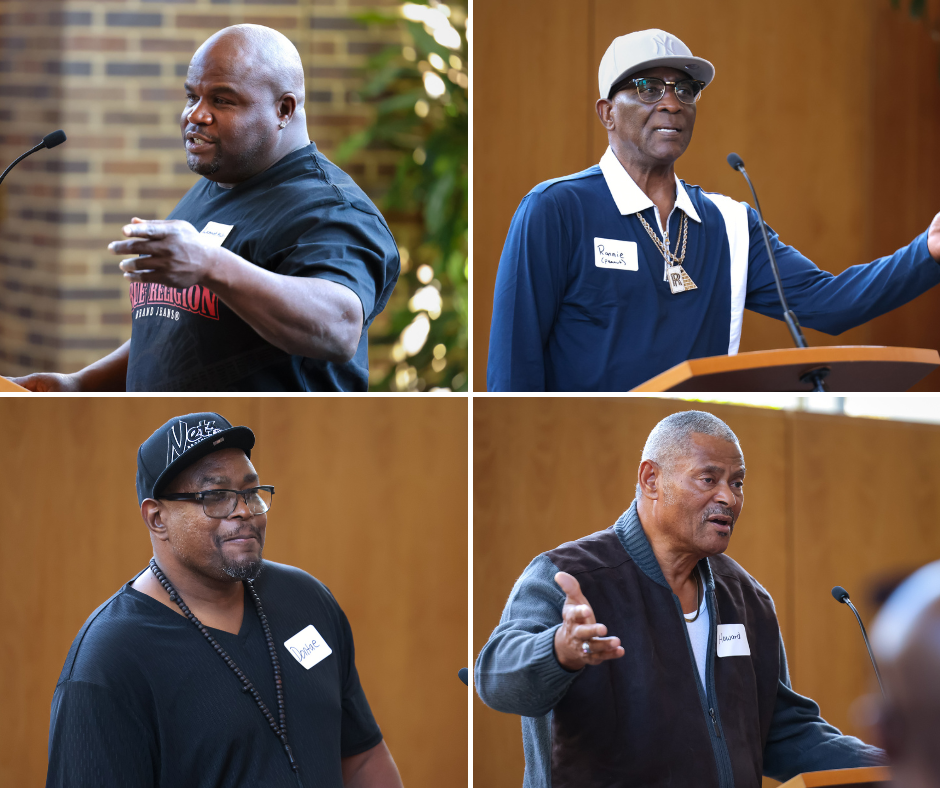 From top left: Lamont McKoy, Ronnie Long, Dontae Sharpe, and Howard Dudley.