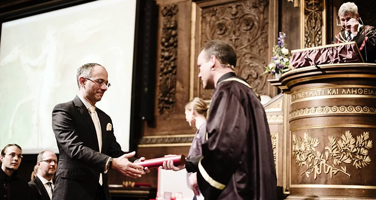 Prof. Helfer receives an honorary doctorate from the University of Copenhagen
