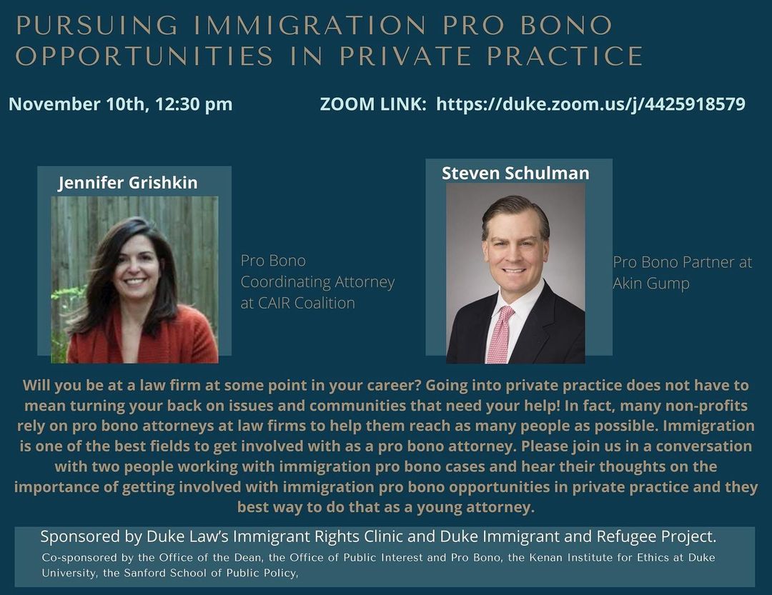 Pursuing Immigration Pro Bono Opportunities in Private Practice