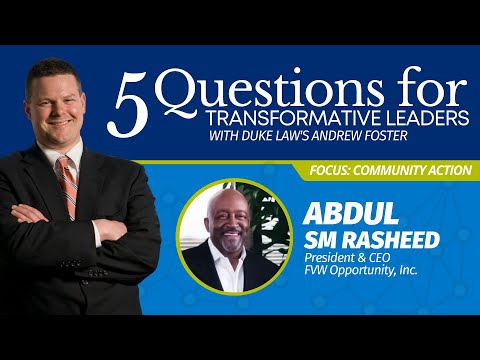 5 Questions with Transformative Leaders: Abdul Sm Rasheed