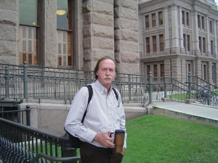 Thomas Van Orden In front of the Texas State Capitol