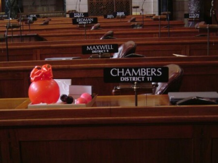 Ernie Chambers's seat Nebraska Unicameral, Lincoln, NE