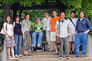 Daniel Leslie '11 with his mother and classmates