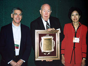 Everett with award