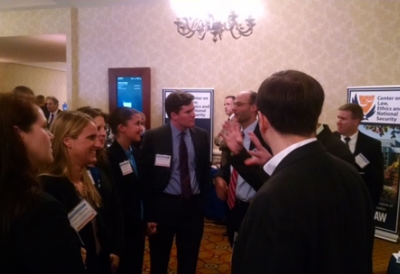 Duke Law students engage with DOJ and DOD attorneys at ABA National Security Conference.