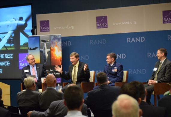 Professor Dunlap presenting at RAND on December 4, 2015.