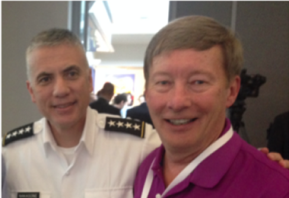 Gen Paul Nakasone, the Cdr. of U.S. Cyber Command and the Director of the NSA at the Aspen Security Forum, July 2018