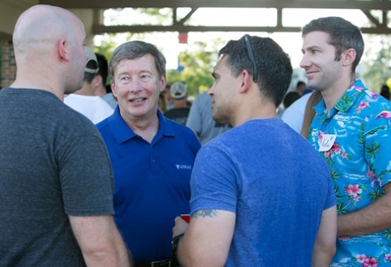 Prof Dunlap at the Student Veteran tailgate for the Duke-Army game on August 31st  