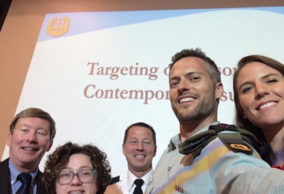 Professor Dunlap with his fellow panelists at the IDF conference on April 27, 2017
