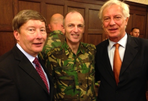 Professor Dunlap with co-panelists LTG Van der Laan and Ambassador Wesseling at the German Army exercise FOX 2017, Szczecin, Poland. 