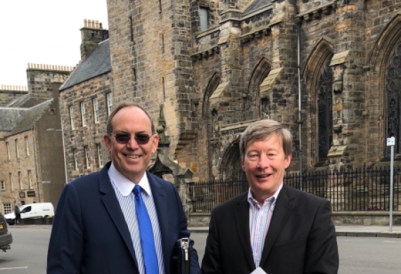 Retired Lt. Gen. Dave Deptula and Prof. Dunlap spoke at an airpower conference in St. Andrews, Scotland on May 8-9.