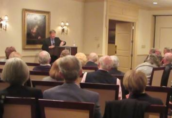 Prof. Dunlap spoke to the Treyburn Forum on Jan. 25th about 'hot topics' in national security.