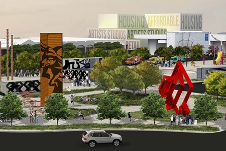 Artist's rendering of community development project