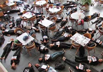 Die-in at Duke Law, December 10, 2014