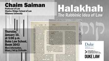 Halakhah: The Rabinnic Idea of Law with Chaim Saiman