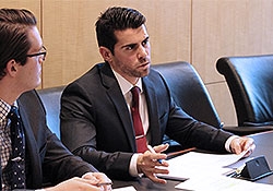 Duke Law students at the transactional law competition