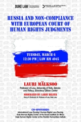 Russia and Non-Compliance with European Court of Human Rights Lecture